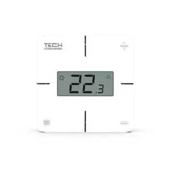 Controlador de ambiente sem fios Tech Controllers R-8X, mecânico, branco