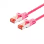 Cabo de rede LOGON TCR66SS070M Cat6 S/FTP (S-STP) magenta, 7 m, RJ-45—RJ-45