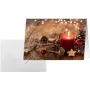 Cartões de felicitações sigel DS093 — motivo de velas de Natal vermelhas, formato A6, interior em branco