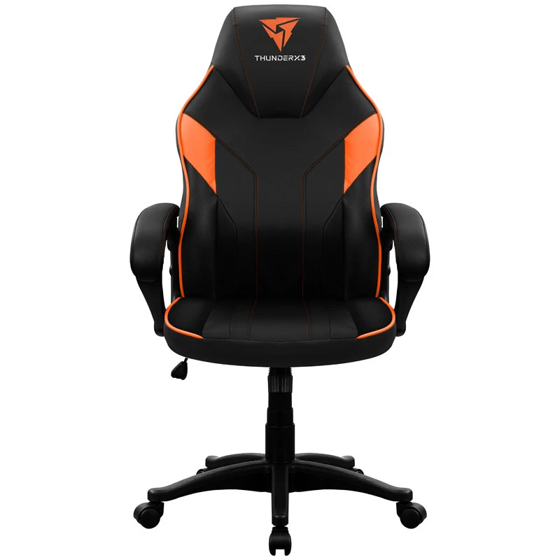 Cadeira gaming Thunder X3 EC1 preto laranja – design ergonómico, altura ajustável