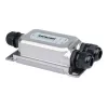 Injetor PoE++ Gigabit antivandalismo para exterior Intellinet, uma porta de 60 W, compatível com IEEE 802.3bt (4PPoE), à prova de água IP67, antivandalismo IK10, caixa metálica