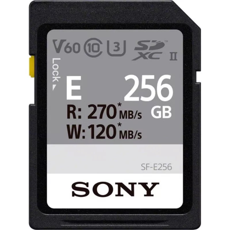 Cartão de memória flash Sony 256 GB SDXC UHS-II Class 10 SFE256.AE