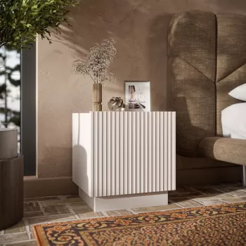 Conjunto de mesas de cabeceira Cama meble LIVERTI 2 unid., 45×42×47 cm, cor cashmere, MDF e aglomerado