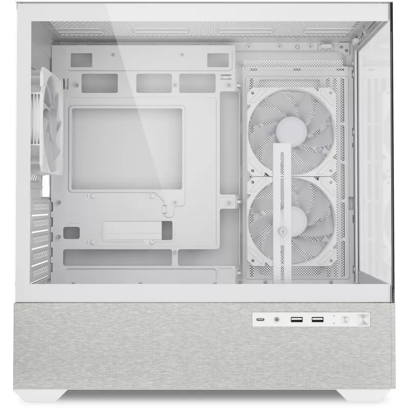 Caixa Sharkoon MK7 ARGB mATX 2x vidro branca