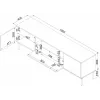 Móvel RTV Cama EF TRESSE 180x40x54.5 caxemira mate