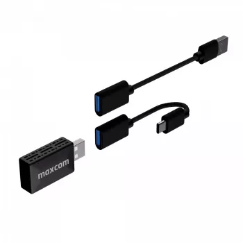 Adaptador de rádio automóvel sem fios MAXCOM MC02 Wave com conectividade Bluetooth para streaming de áudio no carro