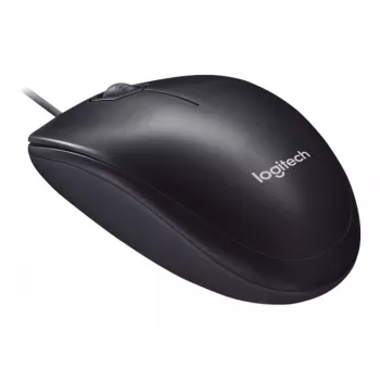 Rato ótico de escritório com fio Logitech M90 — 1000 DPI, para ambas as mãos, USB Type-A, preto