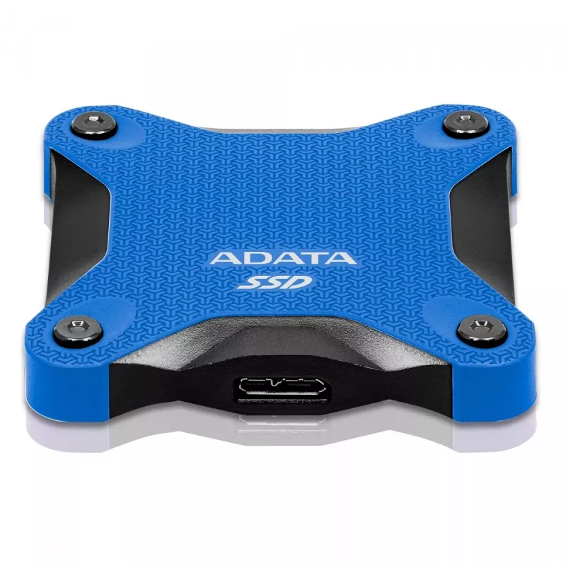 SSD externo ADATA SD620 512 GB, USB 3.2 Gen 2 Micro-USB B, azul, caixa de silicone, resistente a choques