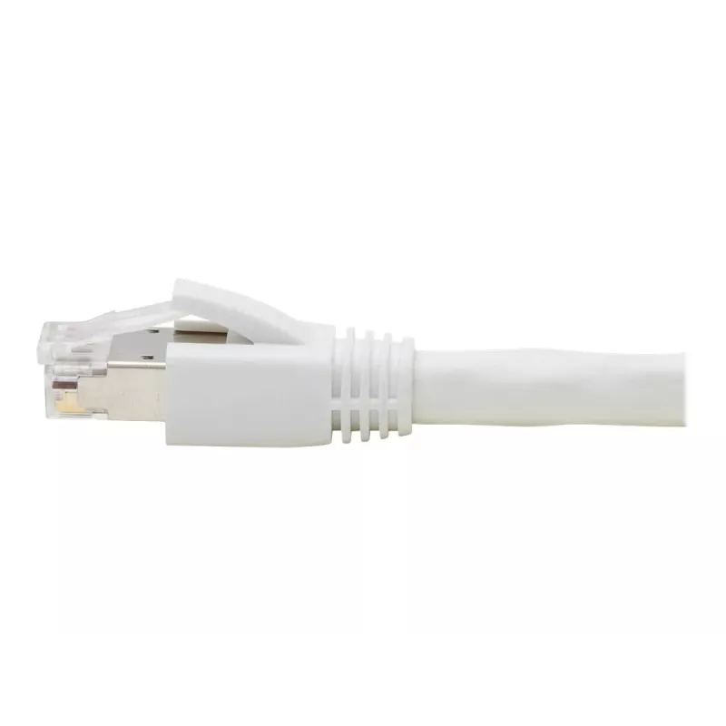 Cabo Ethernet blindado S/FTP série Cat8 25G/40G certificado da Eaton Tripp Lite, à prova de dobras (RJ45 M/M), PoE, branco, 1,83 m - cabo de rede - RJ-45 (M) para RJ-45 (M) - 1,829 m - S/FT