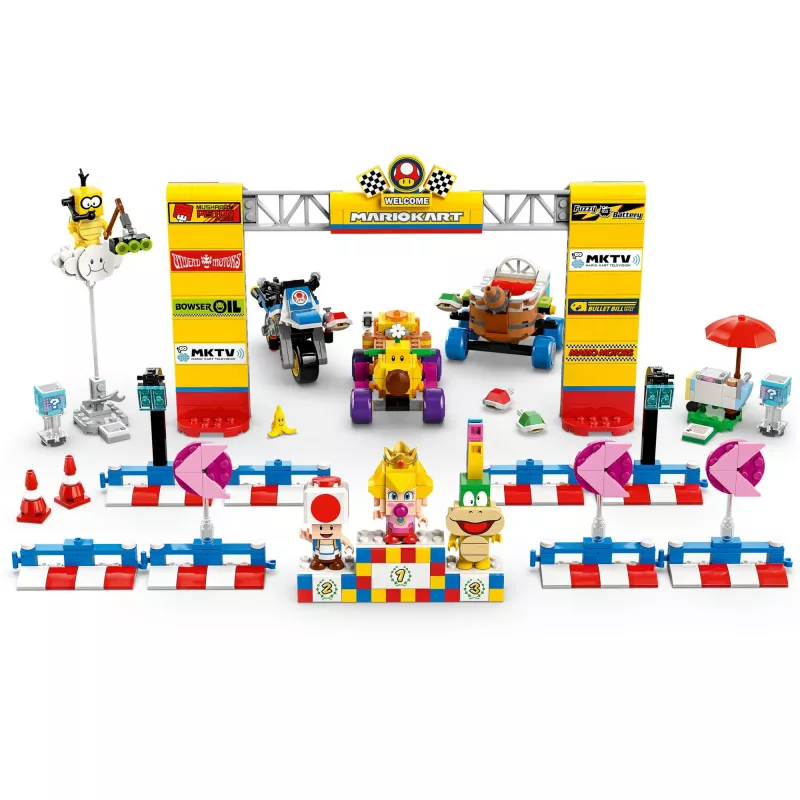 Bricks Mario Kart - Conjunto Baby Peach e Grande Prémio