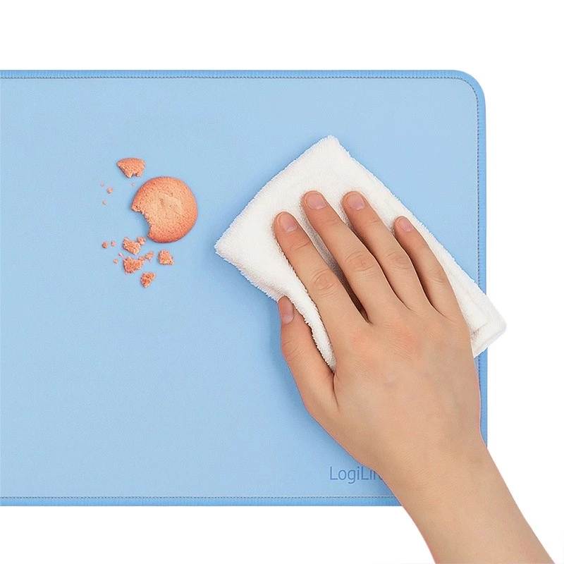 Tapete de secretária XXL para rato e teclado, azul