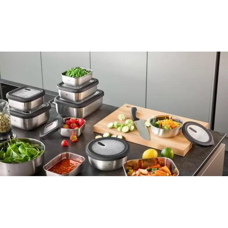 Recipiente para alimentos GEFU Provido redondo, 1000 ml