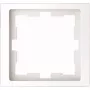 Placa de parede / tampa de interruptor Merten MEG4010-6535, branco, termoplástico, sem parafusos, uma peça