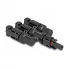 Conector para painel solar DeLOCK DL4 1 x conector fêmea para 3 x macho preto