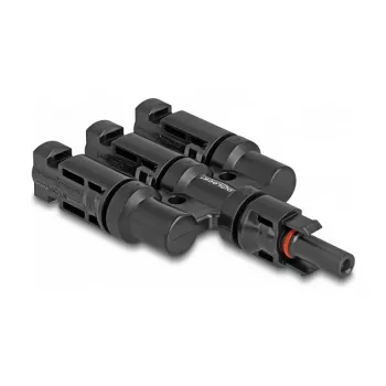 Conector para painel solar DeLOCK DL4 1 x conector fêmea para 3 x macho preto