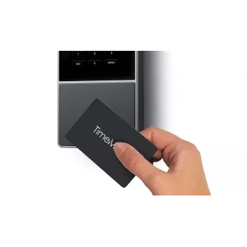 Terminal de controlo de assiduidade Safescan TM-616 preto — TFT 2,8 polegadas, dual-core 1 GHz, cartão de proximidade, Ethernet LAN, montagem na parede