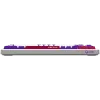 LORGAR KBP7075W, Teclado de gaming mecânico sem fios 75% Pro, branco, layout EN