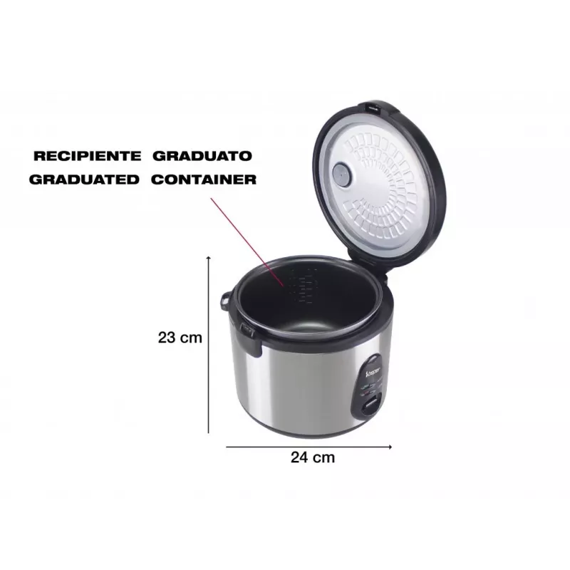 Panela de arroz e vaporizador Beper P101VAP002