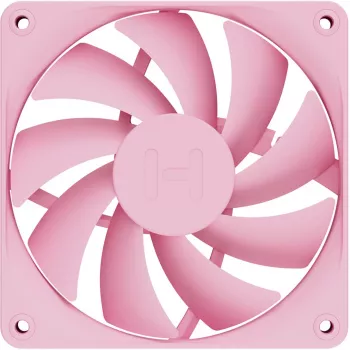 Ventoinha de refrigeração para computador HYTE FA12-SM-4 120 mm, 1500 rpm, 72 m³/h, 1,6 mmH2O, FDB, rosa, 4 unid.