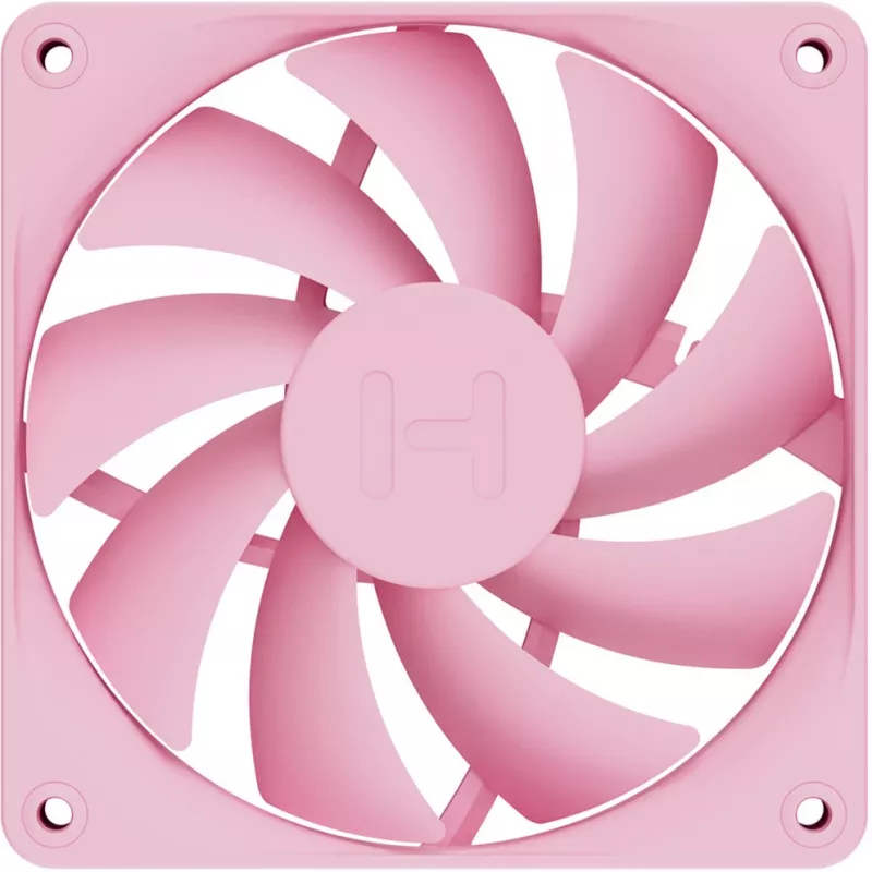 Ventoinha de refrigeração para computador HYTE FA12-SM-4 120 mm, 1500 rpm, 72 m³/h, 1,6 mmH2O, FDB, rosa, 4 unid.