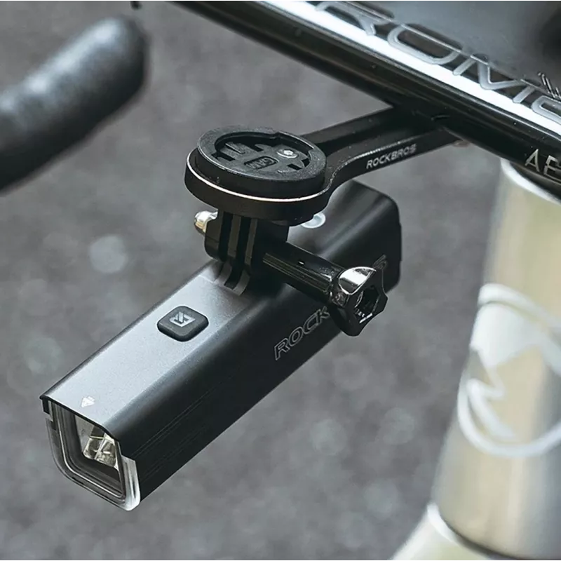 Rockbros RHL1500 luz dianteira para bicicleta, 1500 lm, 5000 mAh, IPX6, preto