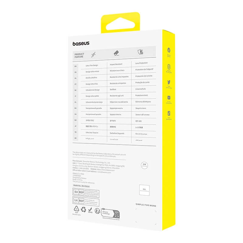 Capa Baseus P60157205203-02 para iPhone 15 Plus 17 cm