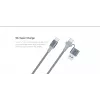 Cabo USB Type-C 2-em-1 Orsen S8, 5A, 1,5 m (carregamento rápido/dados)