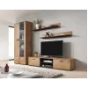 Conjunto de duas prateleiras Cama 125cm SOHO carvalho lefkas/preto