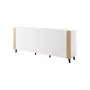 Cómoda FARO 200x42x82 branco mate + carvalho craft