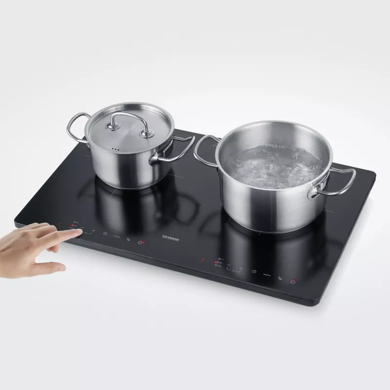Placa de indução Severin DK 1033, 2 zonas, controlo tátil