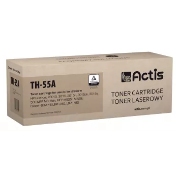 Toner ACTIS TH-55A compatível com HP 55A CE255A / Canon CRG-724, preto, 6000 páginas, pack individual