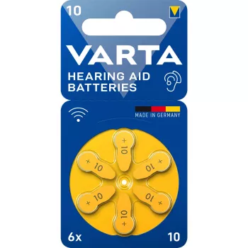 Pilha Varta 10 PR70 zinco-ar 3,5 mm de altura 5,8 mm de diâmetro