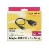 DeLOCK 62958 adaptador USB para RS-232, USB Tipo A, preto