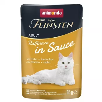 ANIMONDA VF Raffinesse em molho com frango+coelho 85g