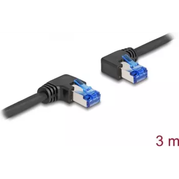 Cabo de rede DeLOCK RJ45 Cat.6A S/FTP 3 m preto