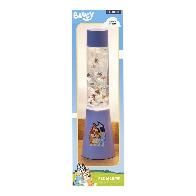 Candeeiro de mesa Paladone Bluey GloBuddies Flow Lamp — luz noturna LED temática de personagem