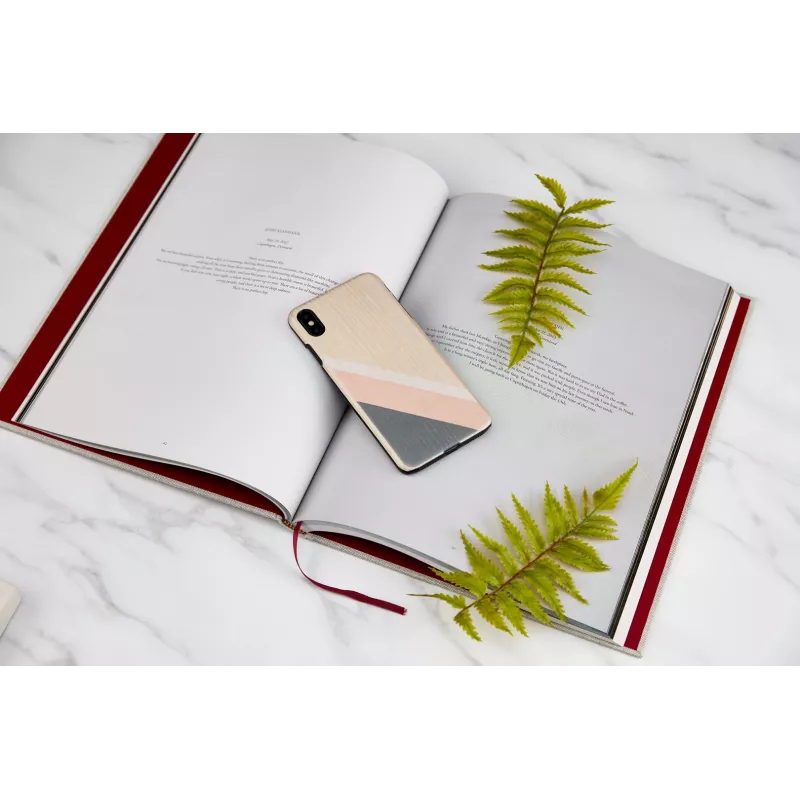 Capa para smartphone man and wood para iPhone XS Max – fato rosa, preto