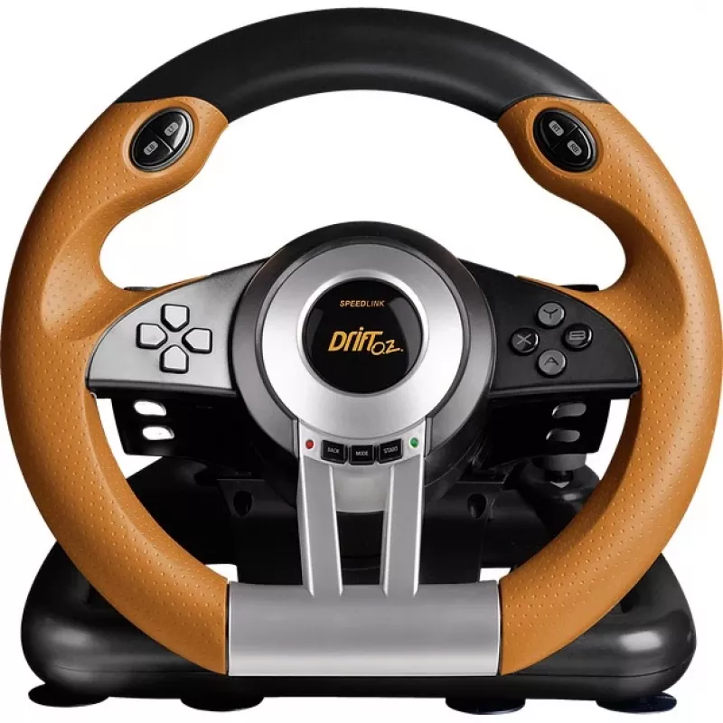 Volante + pedais Speedlink DRIFT O.Z. Preto Cinzento Laranja