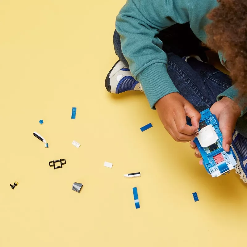 LEGO 60312 City Carro de Polícia brinquedo para crianças a partir dos 5 anos com minifigura de polícia pequena ideia de presente série de aventuras veículo de perseguição conjunto de construção