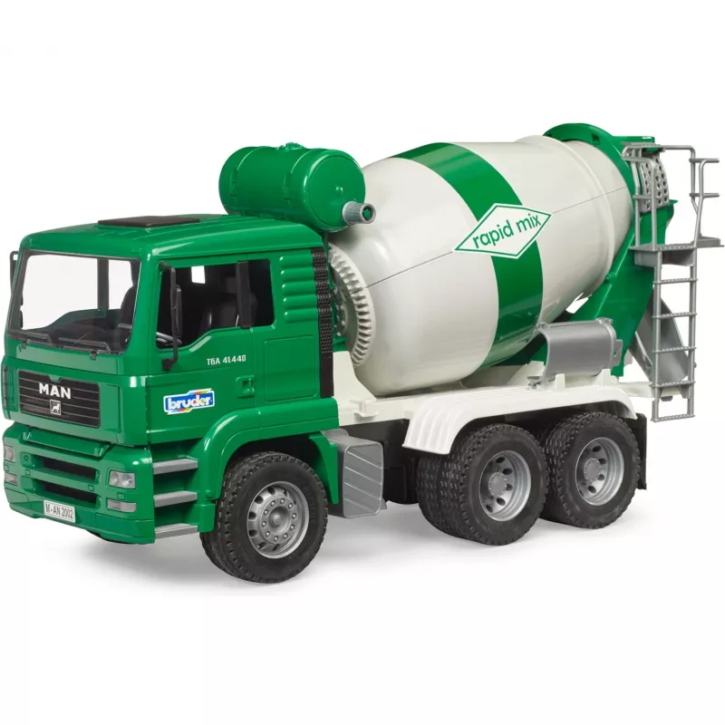 Camião betoneira MAN TGA branco e verde BRUDER