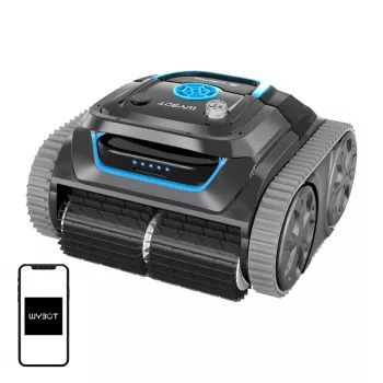 Robô limpa-fundos sem fios Wybot S1 — robô de piscina Wybot S1, funcionamento sem fios