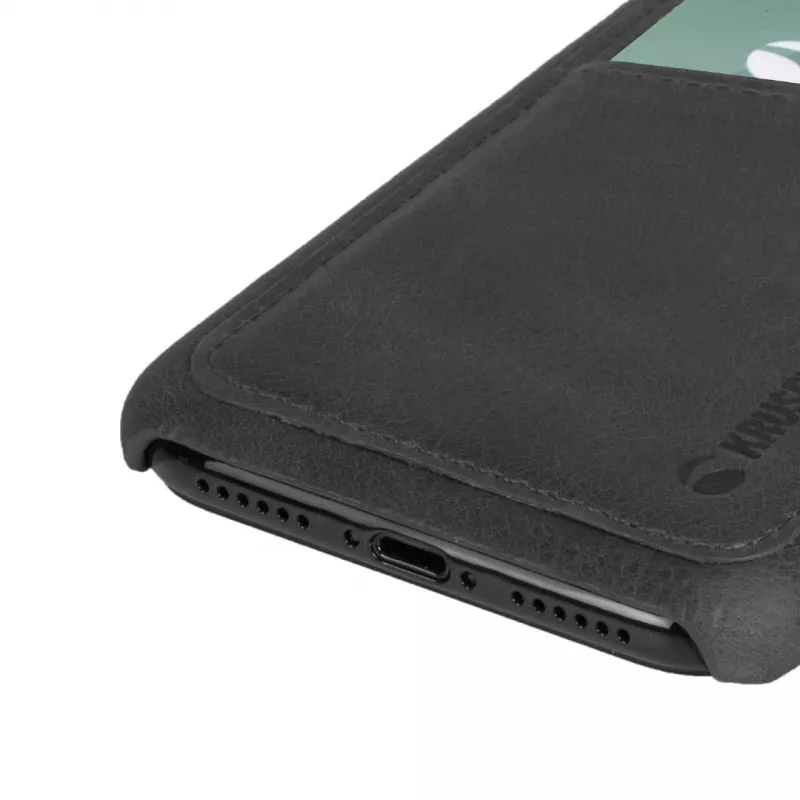 Capa Krusell Sunne 2 Card Cover iPhone XS Max preto