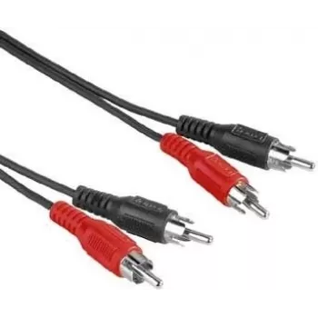 Hama 30457 Cabo de áudio 2,5 m RCA preto