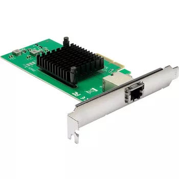 Placa de interface Inter-Tech ST-7267 PCIe RJ-45 10 Gbit/s verde prateado