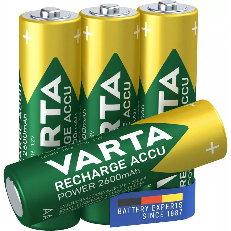 Bateria recarregável Varta 05716 AA níquel-metal hidreto (NiMH)