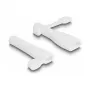 Tampa de proteção contra pó DeLOCK para ficha USB Type-A e ficha USB Type-C conjunto 2 unid. branco
