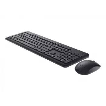 DELL teclado e rato - KM3322W - Ucraniano (QWERTY), Tamanho completo (100 %), Sem fios, RF Wireless, QWERTY, Preto, rato incluído