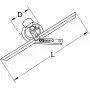 Transferidor de ângulos ks tools modelo 300.0207, transferidor de ângulos universal 300 mm