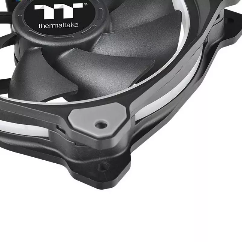 Thermaltake Riing Plus 12 LED RGB Radiator Fan TT Premium Edition CL-F054-PL12SW-A ventoinha de caixa, 120 mm, pack de 5