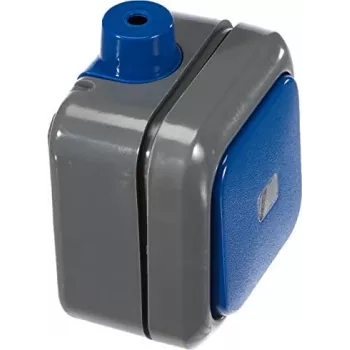 Busch-Jaeger elétrico BUSCH-JAEGER 2601/6 WN-53 interruptor de tecla com campo de identificação tecla, corte e comutação ocean cinzento/azul-verde (1084-0-0797)